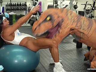 Camsoda - Hot milf stepmom fucked hard by trex hither real gym sex