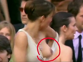 Hot celebrity nipple stumble